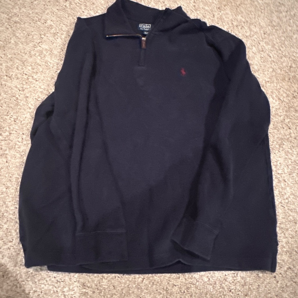 Navy polo quarterzip